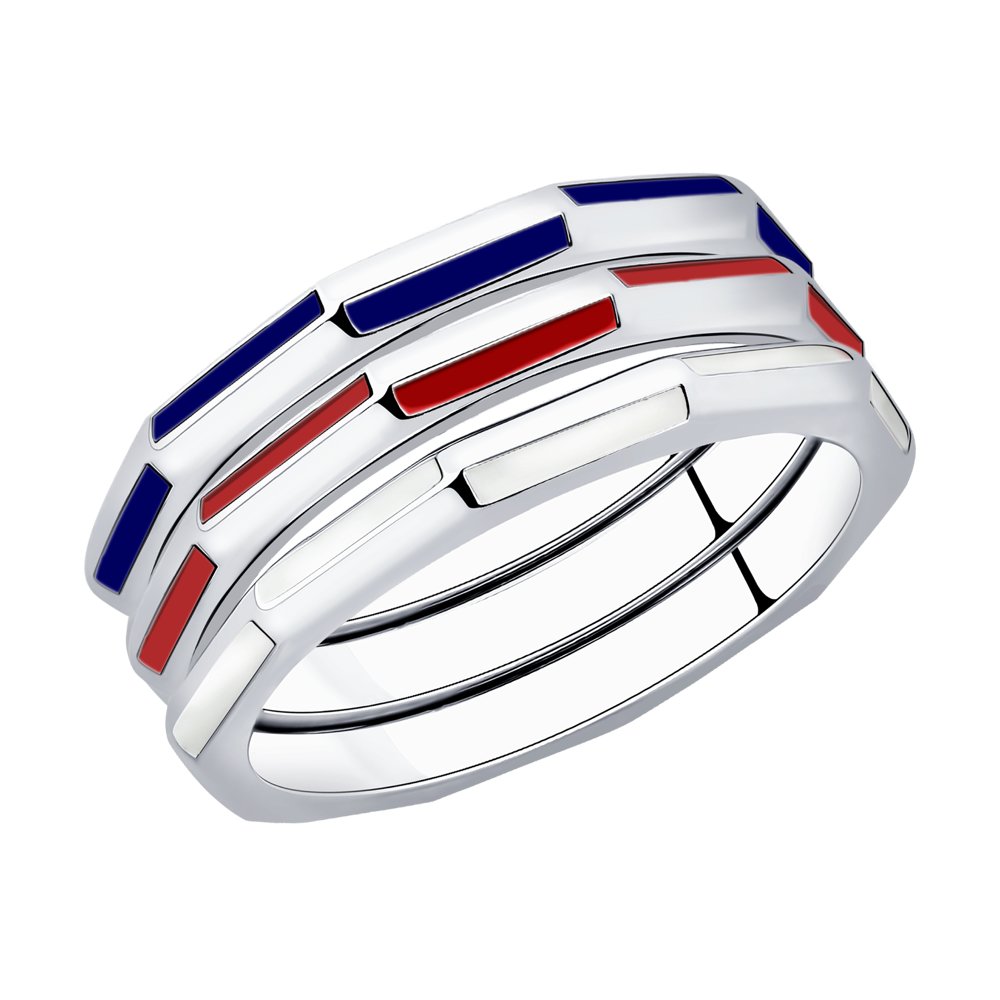 

Кольцо из серебра с эмалью р. 16,5 SOKOLOV 94012937, 94012937