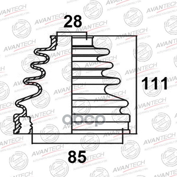 фото Пыльник привода avantech avantech арт. bd0116