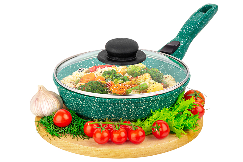 

Сковорода универсальная Elan Gallery Гармония вкуса 20 см черный 120641, Зеленый;прозрачный, Elan Gallery-75