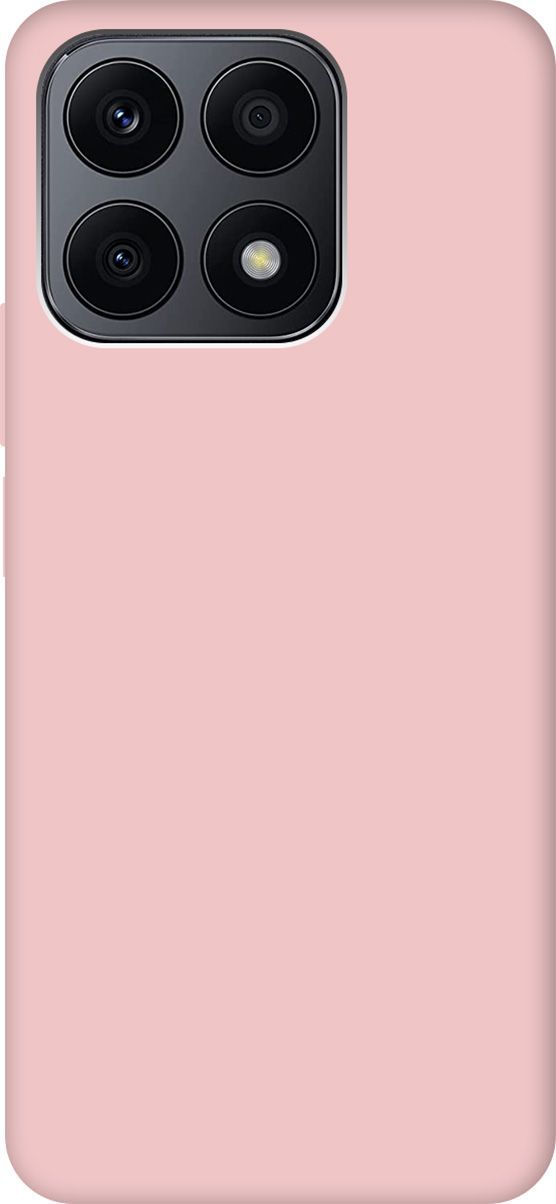 Силиконовый чехол на Honor X8a Silky Touch Premium розовый