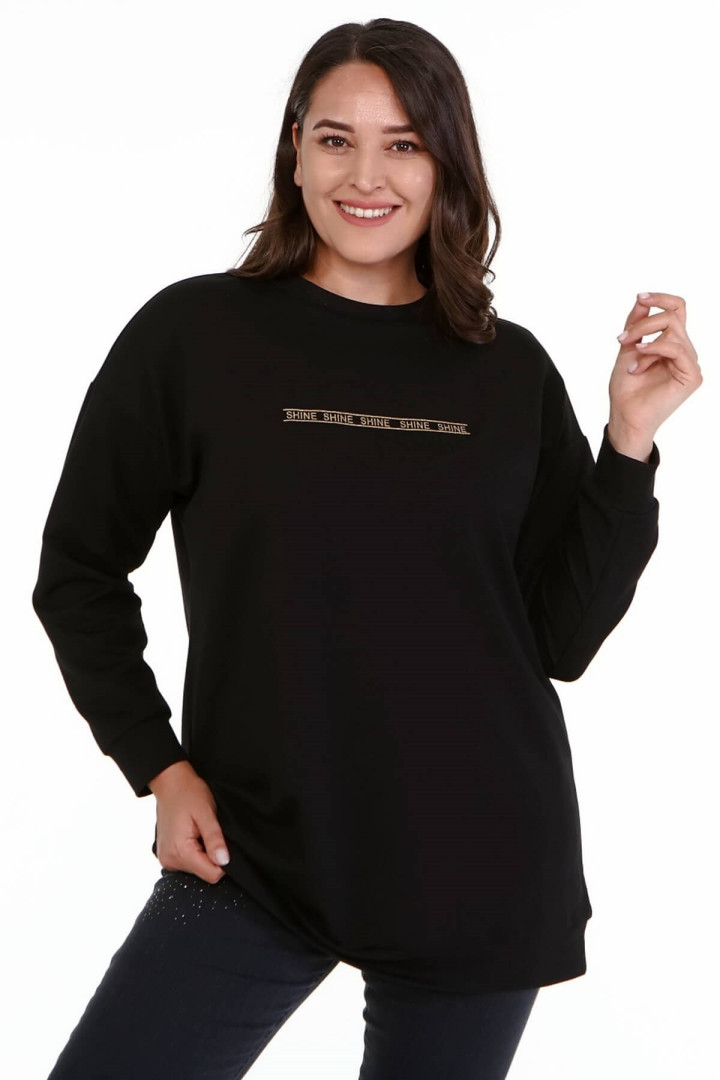 

Свитшот женский My Line Moda 1469 черный 2XL (товары доставляются из-за рубежа), 1469