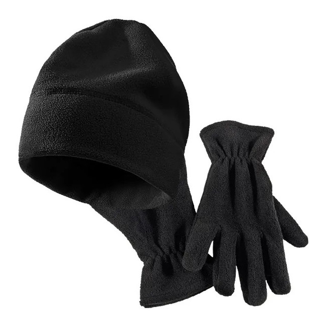 фото Комплект (шапка + перчатки) мужской мой мир 00003385 черный