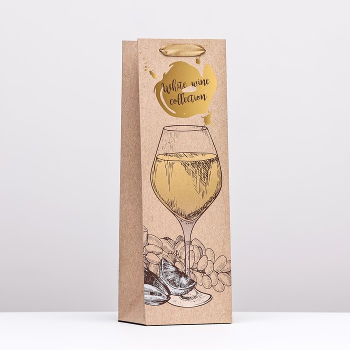 

Пакет под бутылку UPAK LAND, Wine collection, 12x36x9 см, Бежевый