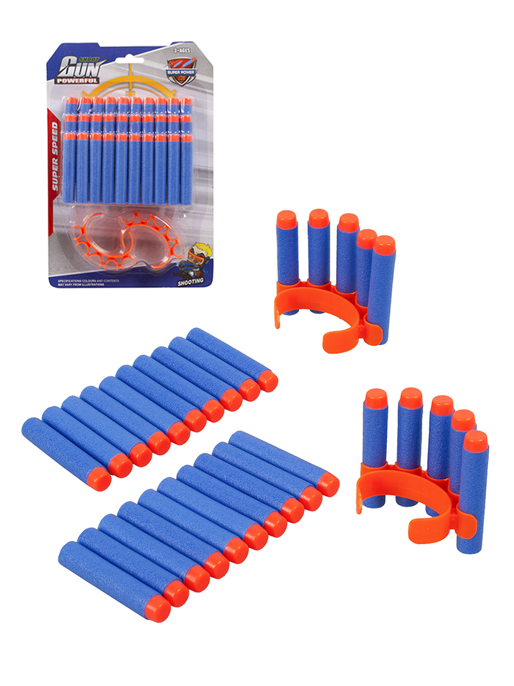 Мягкие пули для игрушечного бластера 694-2 набор 30 штук мягкие шарики пули игрушечные патроны для бластера blaze storm 20 штук zecong toys zc05