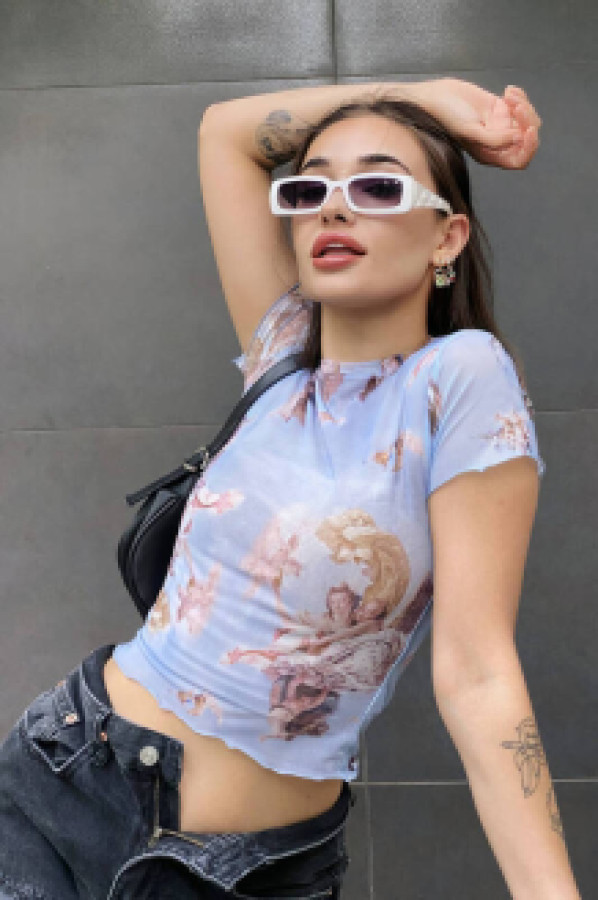 

Блуза женская Zechka BS012-Angel голубая M (доставка из-за рубежа), Голубой, BS012-Angel