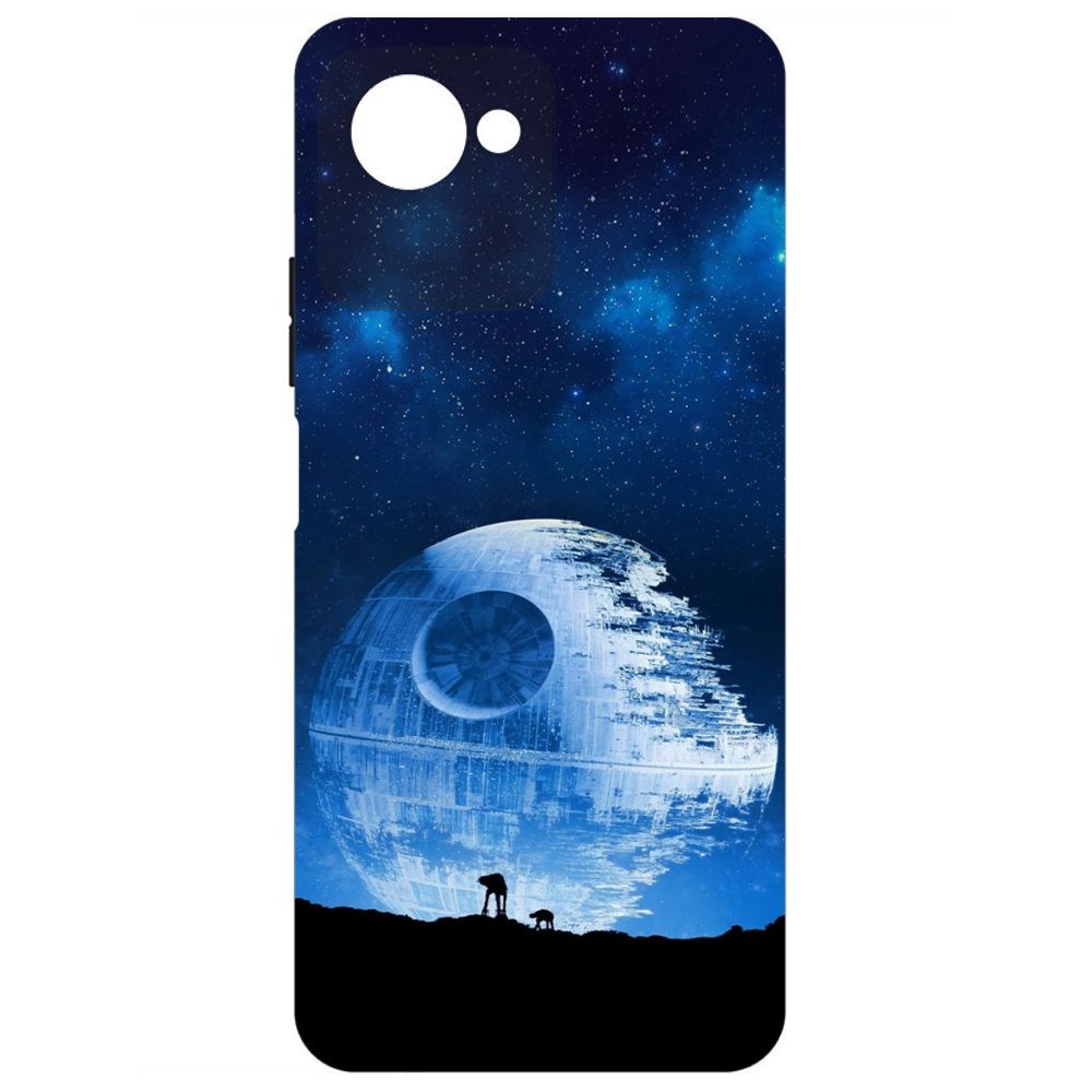 

Чехол-накладка Krutoff Soft Case Звездные Войны. Звезда смерти для Realme C30s черный