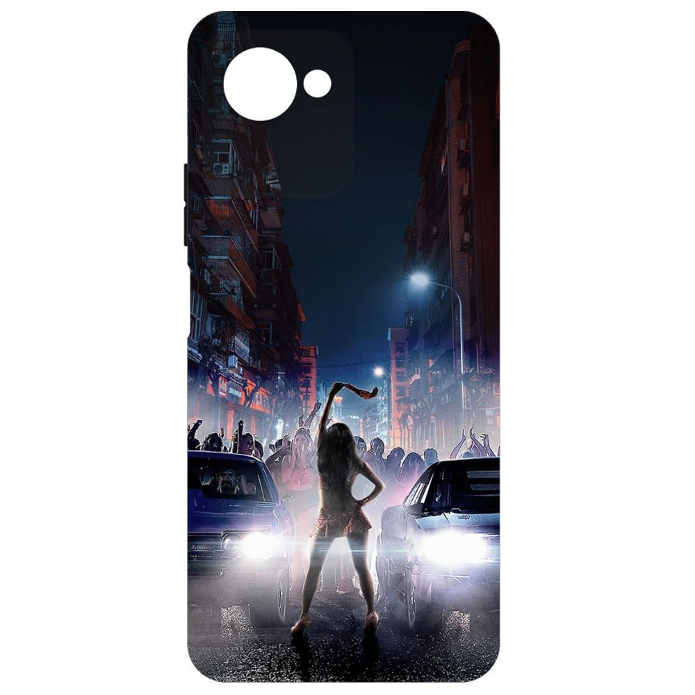 

Чехол-накладка Krutoff Soft Case Форсаж. Стритрейсинг для Realme C30s черный