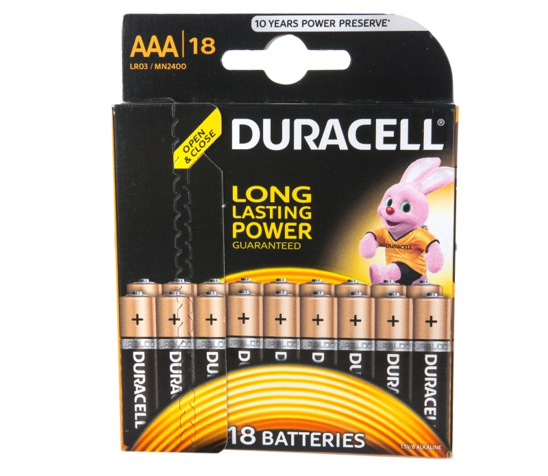 Батарея Duracell LR03-18BL PLUS
