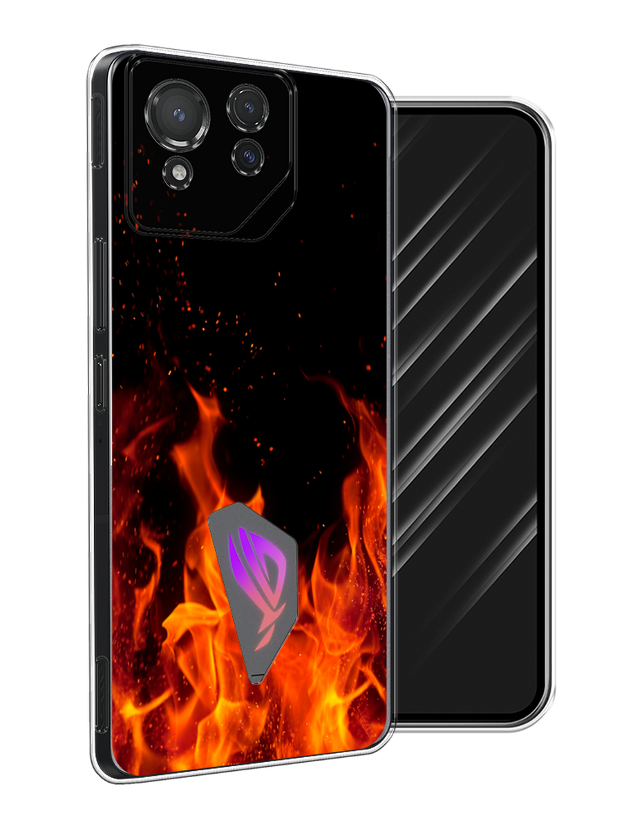

Чехол Awog на Asus ROG Phone 8 "Все в огне", Оранжевый;черный, 45150-1