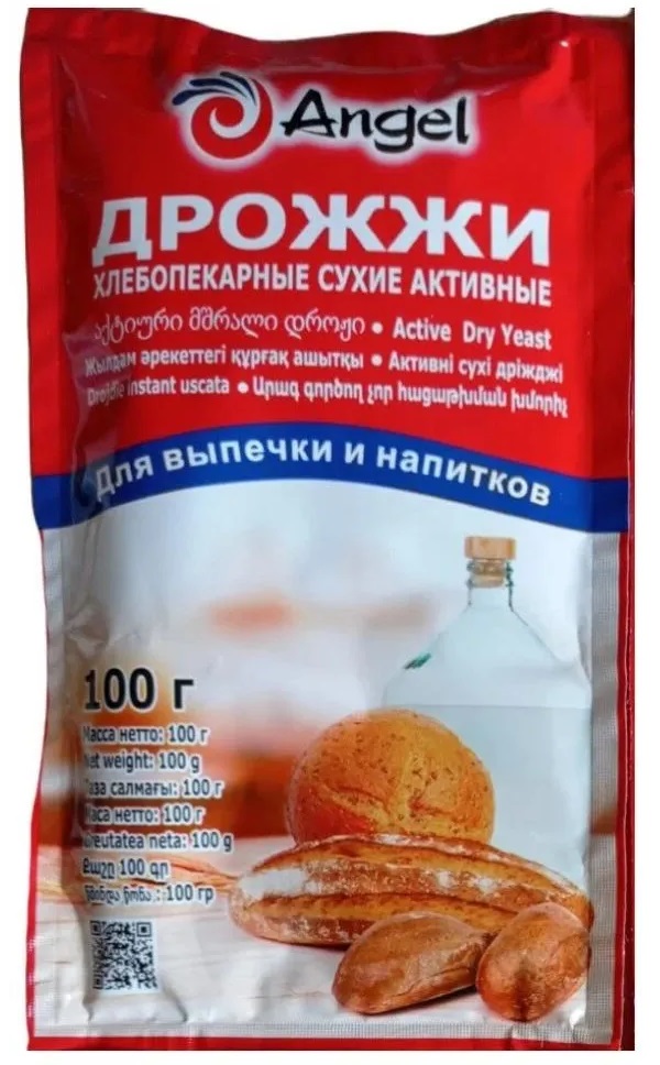 

Дрожжи Angel хлебопекарные сухие активные 100 г
