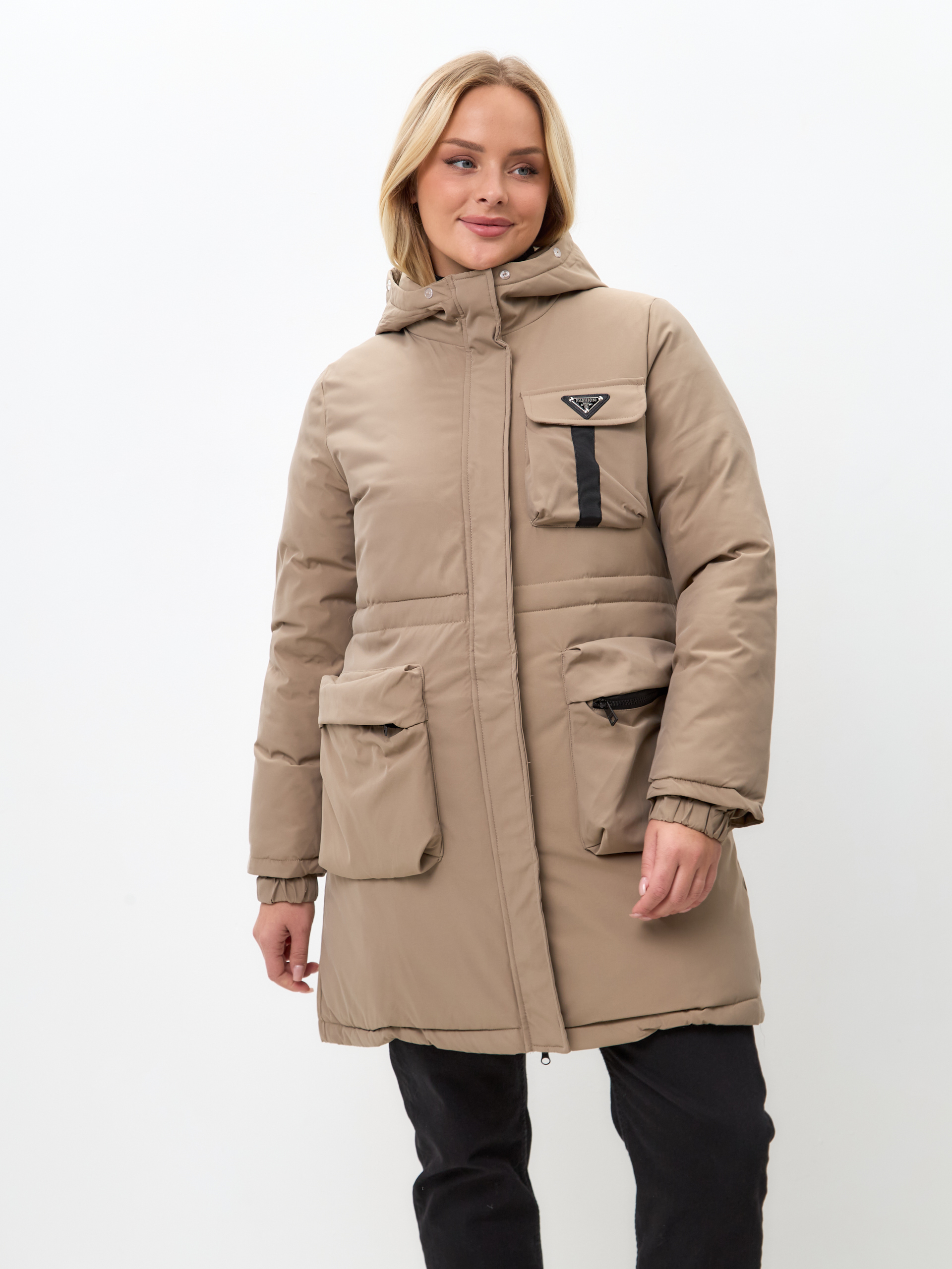 

Куртка женская DaPrivet 231065 коричневая 2XL, Коричневый, 231065