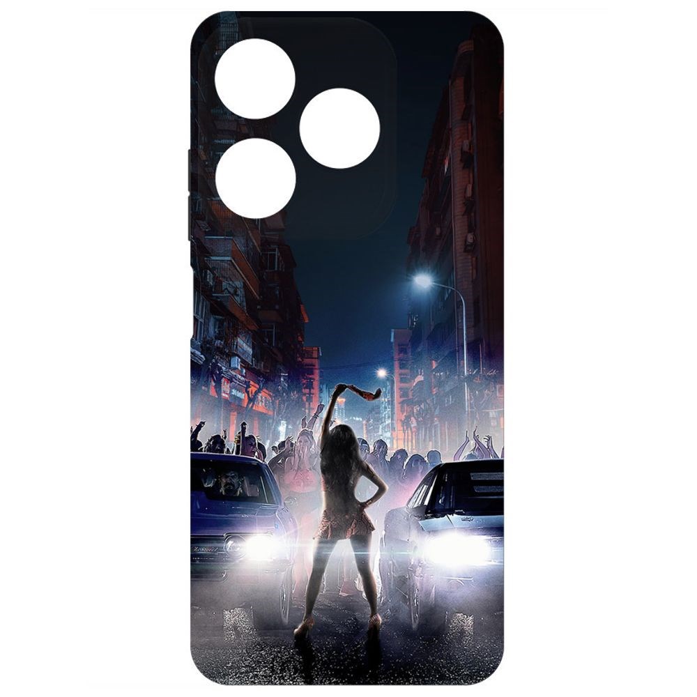 

Чехол-накладка Krutoff Soft Case Форсаж. Стритрейсинг для Tecno Spark 10 черный