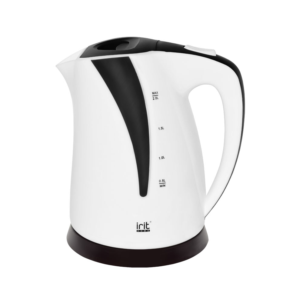Чайник электрический Irit IR-1238 2 л белый, черный чайник электрический irit ir 1502 1 8 л