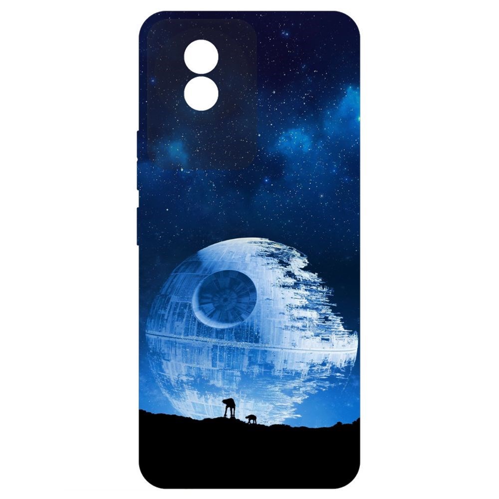 

Чехол-накладка Krutoff Soft Case Звездные Войны. Звезда смерти для Vivo Y02 черный