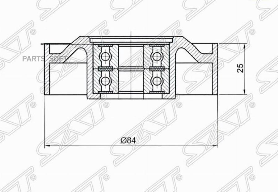 

Ролик приводного ремня натяжной INFINITI FX35/G35/M35/NISSAN ELGRAND/SKYLINE (VQ25/VQ35/VK