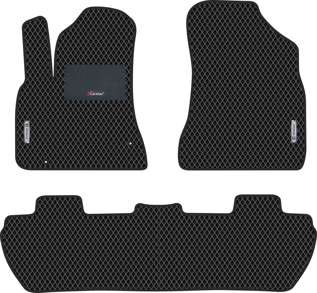 

Коврики Kupi-Kovrik EVA для Peugeot Partner II (2008->), чёрный,подпятник,2 эмблемы