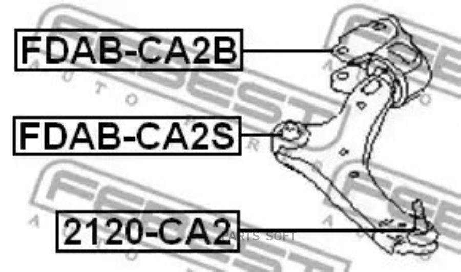 

FEBEST Шаровая опора FORD MONDEO CA2 2007-2014 FEBEST 2120-CA2