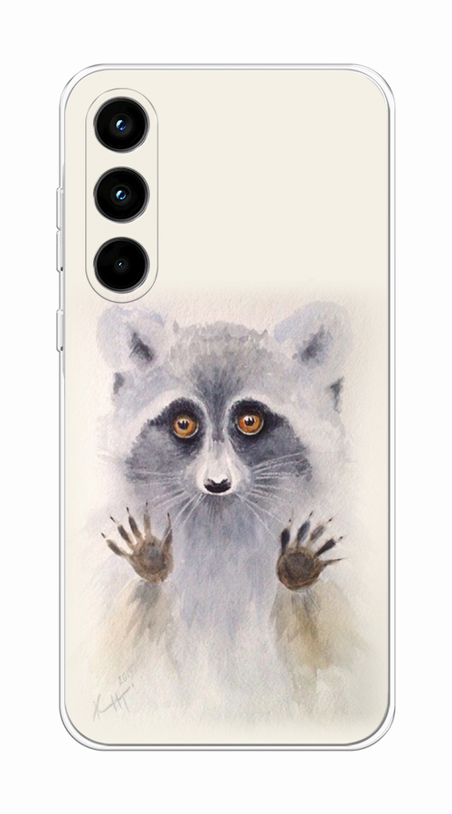 

Чехол на Samsung Galaxy A35 5G "Енот за стеклом", Бежевый;серый, 2109350-1