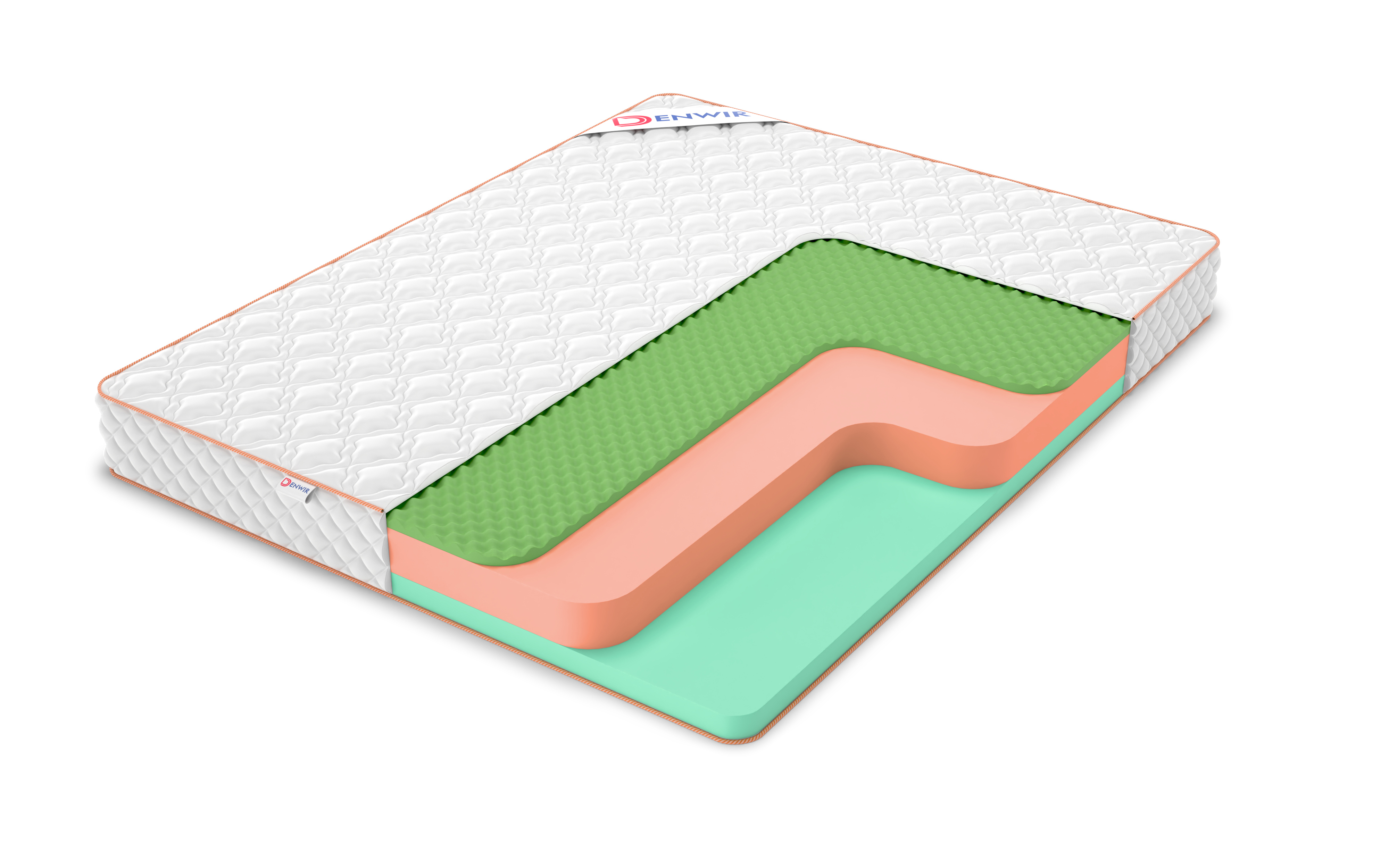 

Матрас беспружинный Denwir TOP FOAM ECO RELAX 18 175х190, 19 см, Белый, TOP FOAM ECO RELAX 18