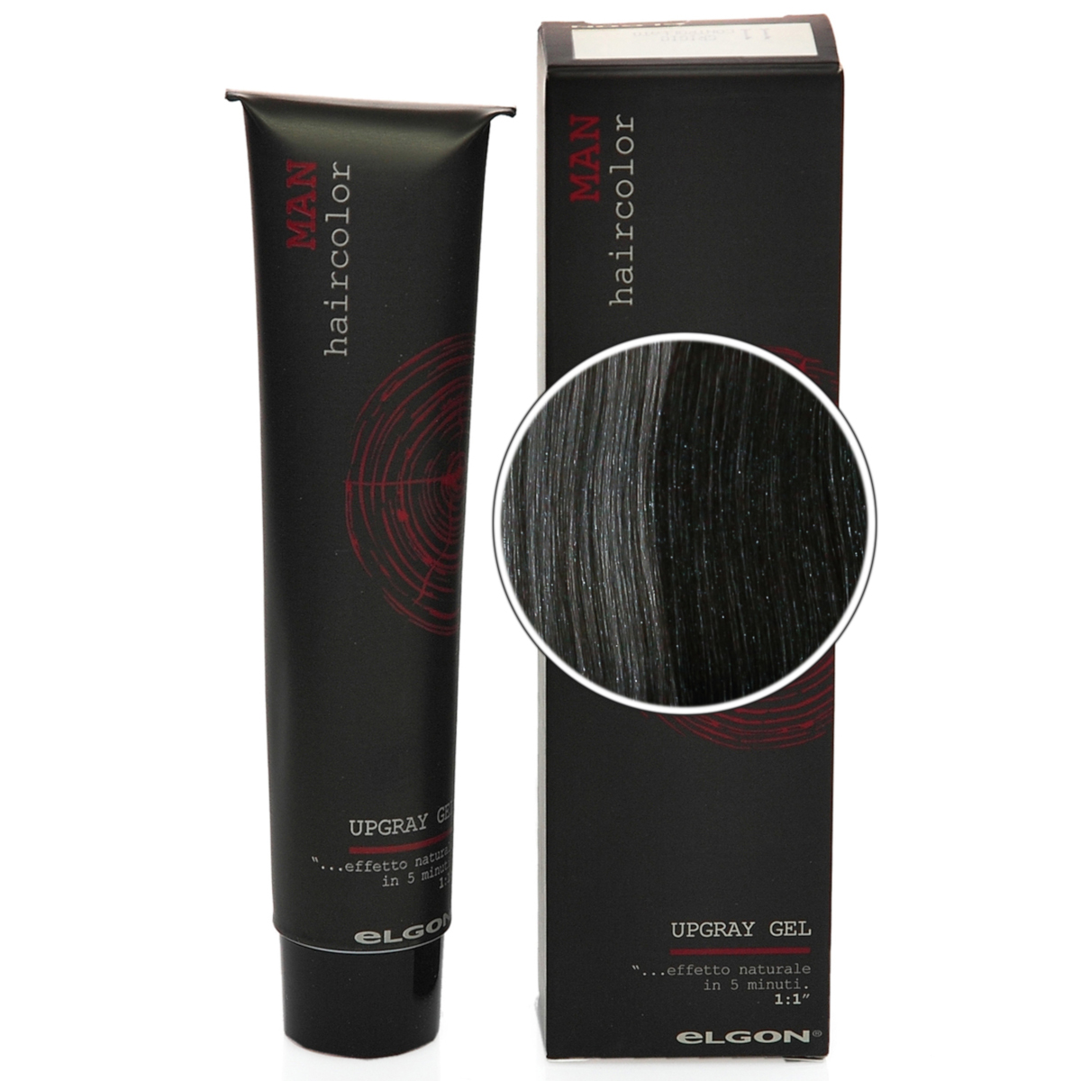 

Гель маскирующий седину Elgon Man Upgray Gel, 2 Черный, 80 мл, 5275