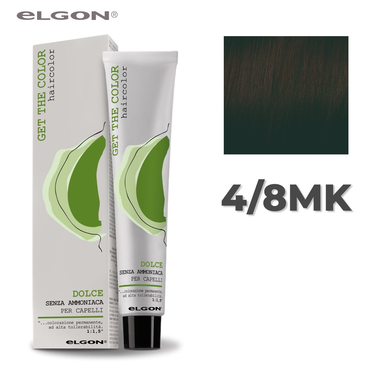 Крем-краска Elgon Get the Color Dolce 4/8MK Шатен Шоколадный мокка 100 мл