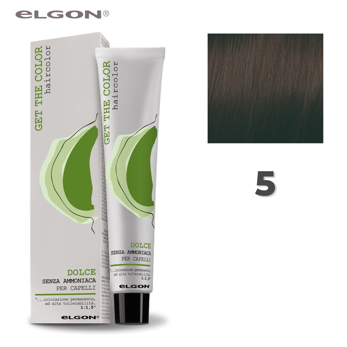 Крем-краска Elgon Get the Color Dolce 5 Светлый шатен 100 мл