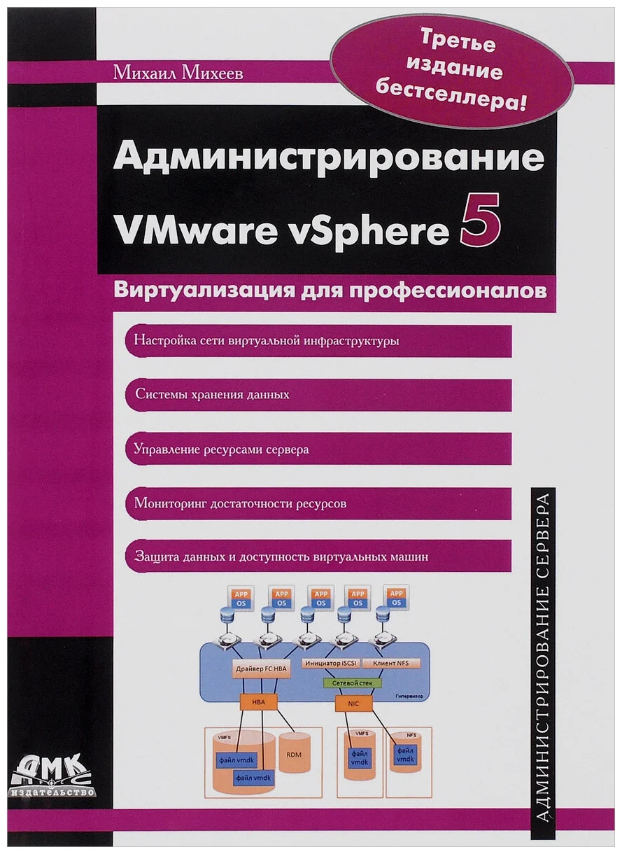 фото Книга администрирование vmware vsphere 5 дмк пресс