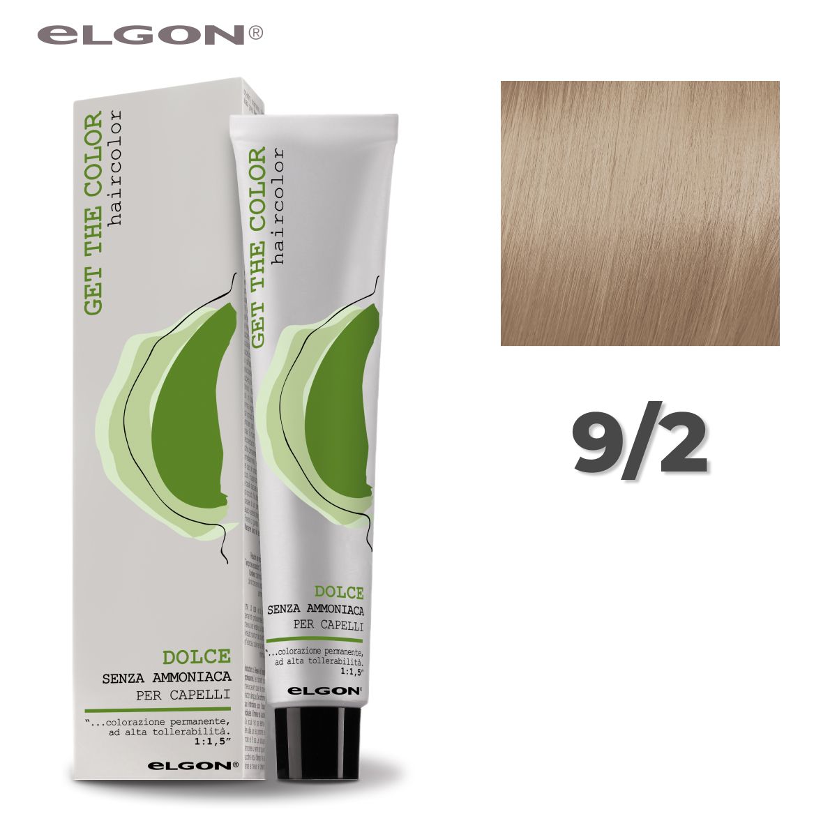 

Крем-краска Elgon Get the Color Dolce 9/2 Очень светлый блонд Орехово-бежевый 100 мл