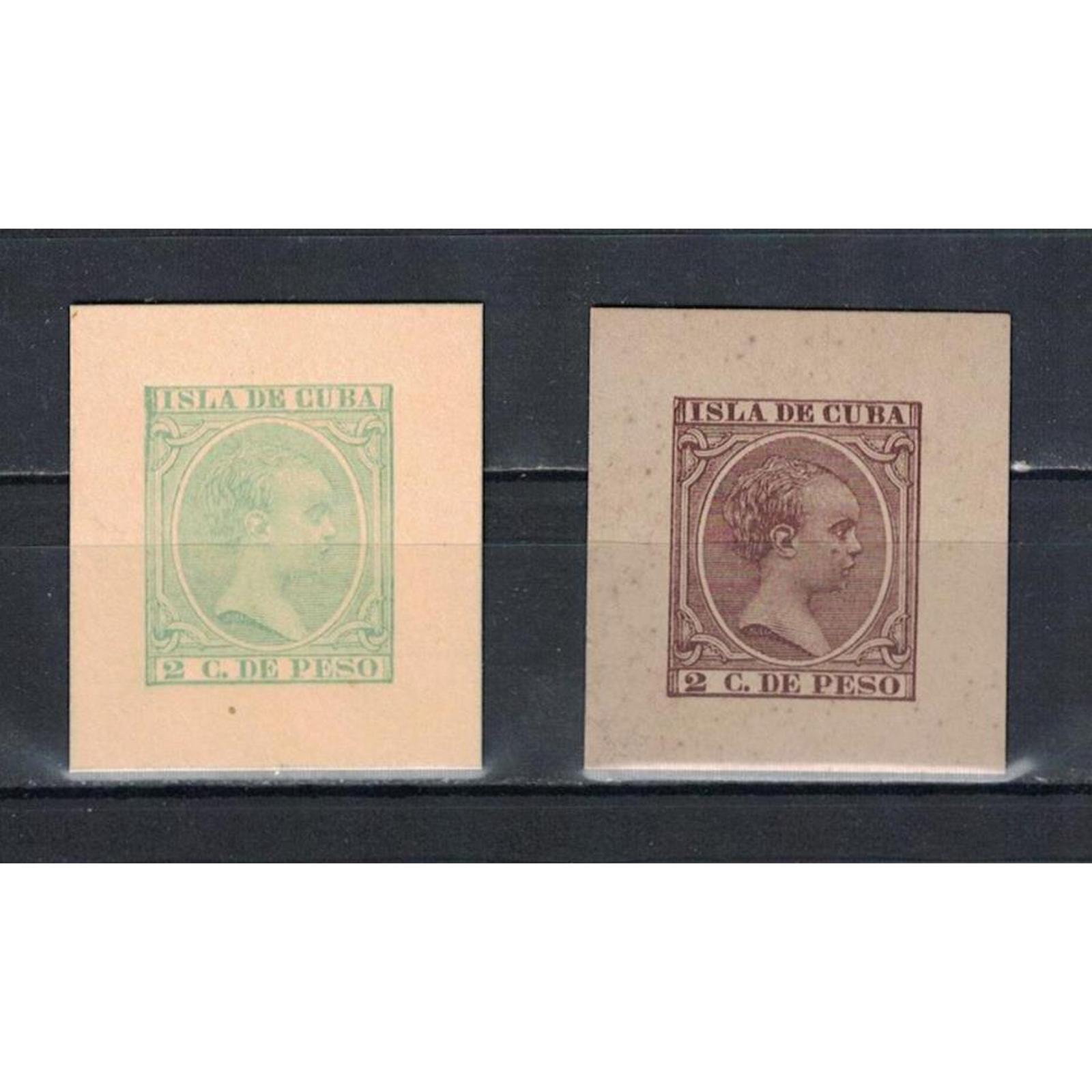 

Почтовые марки Куба King Alfonso XIII - пробные выпуски Ошибки