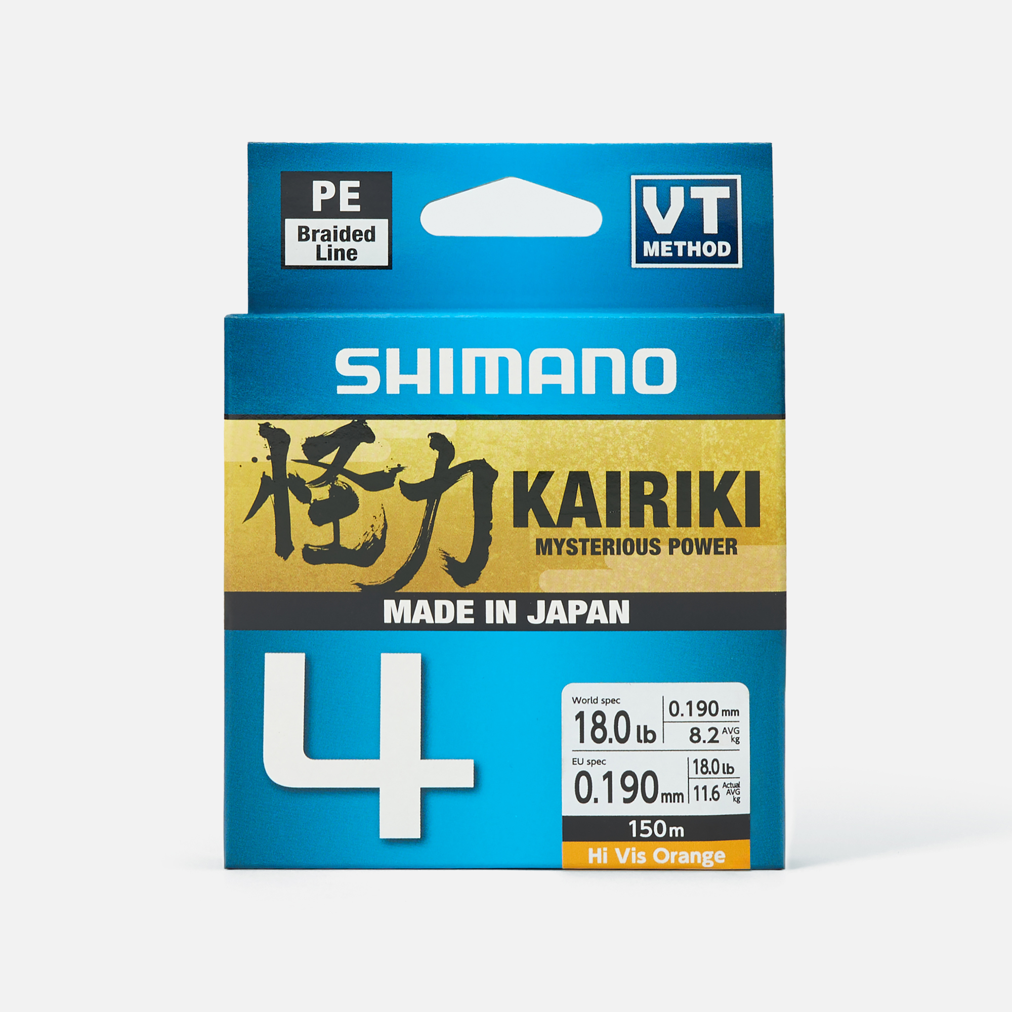 Леска Shimano Kairiki 4, 150м, оранжевая