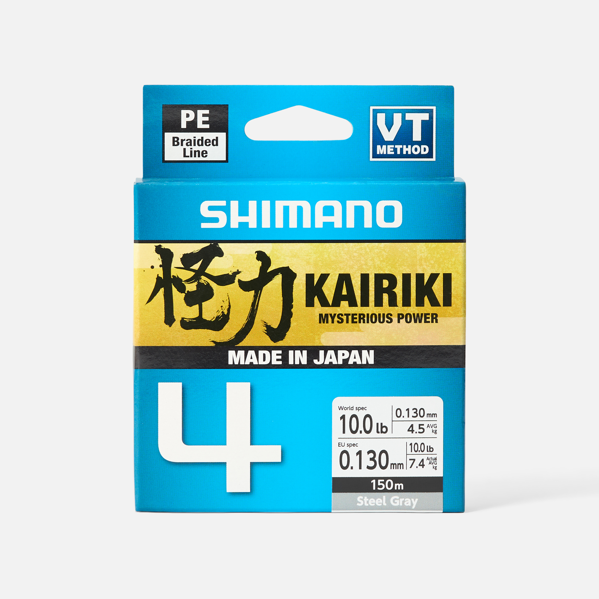 Леска Shimano Kairiki 4, 150м, серая