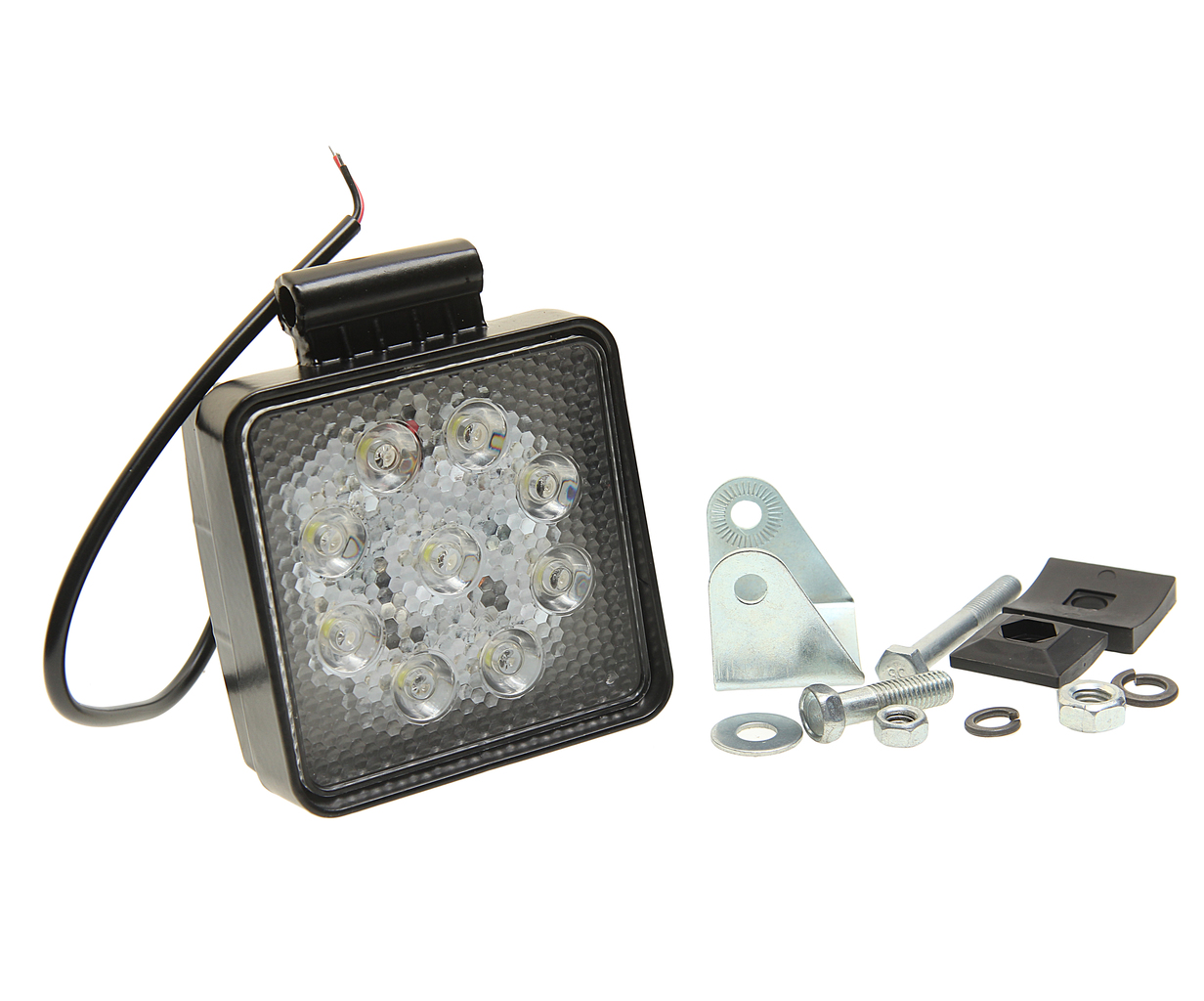 Фара рабочего света МТЗ 3100 lm LED 27w/30(9/3w) квадр.корпус,узкий луч РК ФР-230