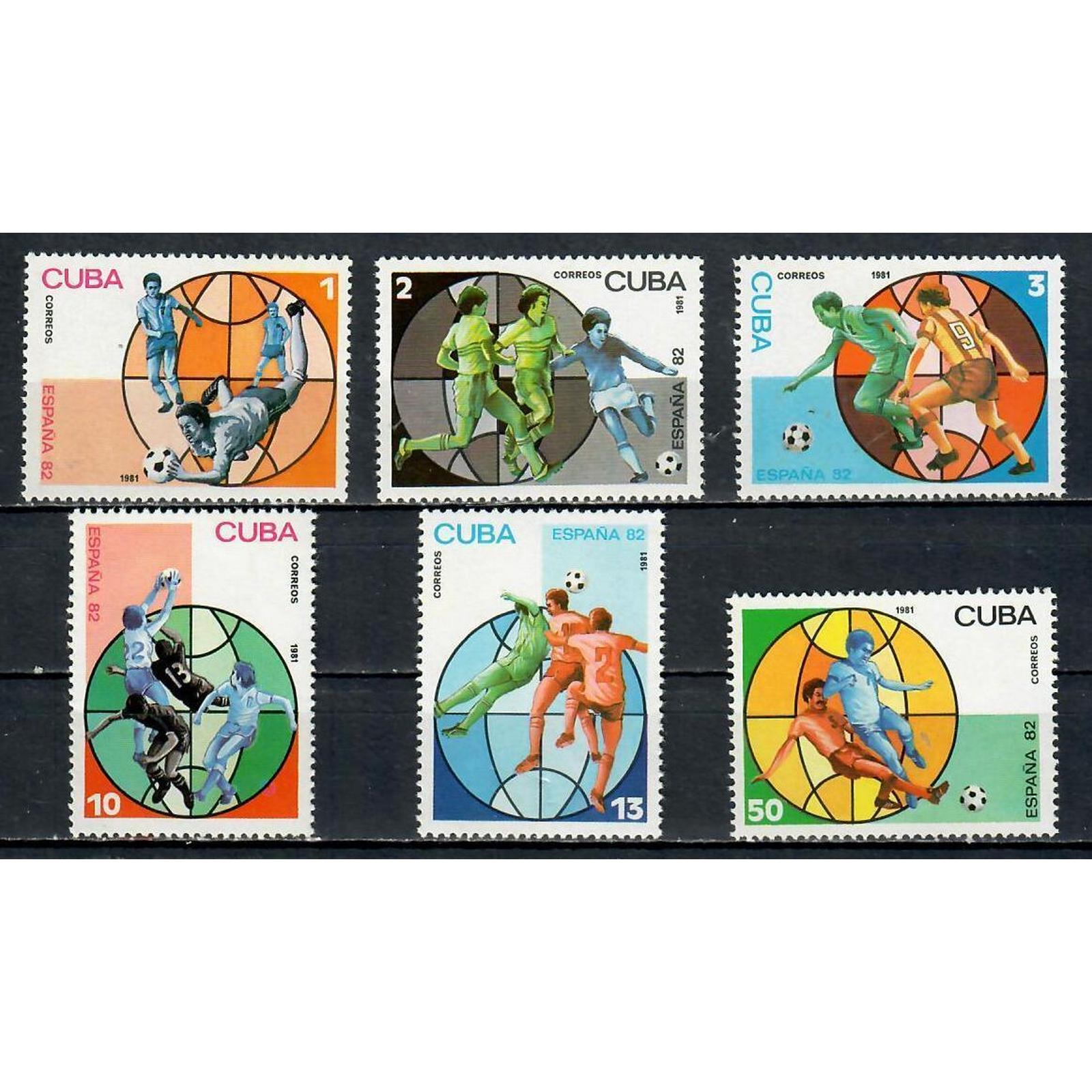 

Почтовые марки Куба Чемпионат мира по футболу - Испания, 1982 Спорт, Футбол, Кубок мира