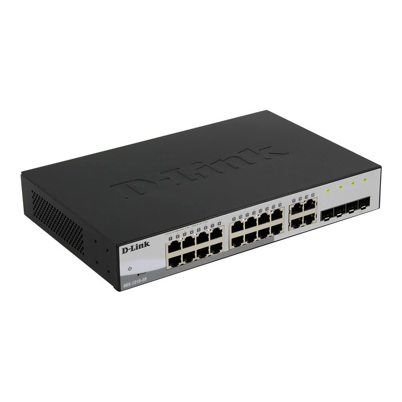 

Коммутатор D-Link DGS-1210-20/F1A Black, DGS-1210-20/F1A