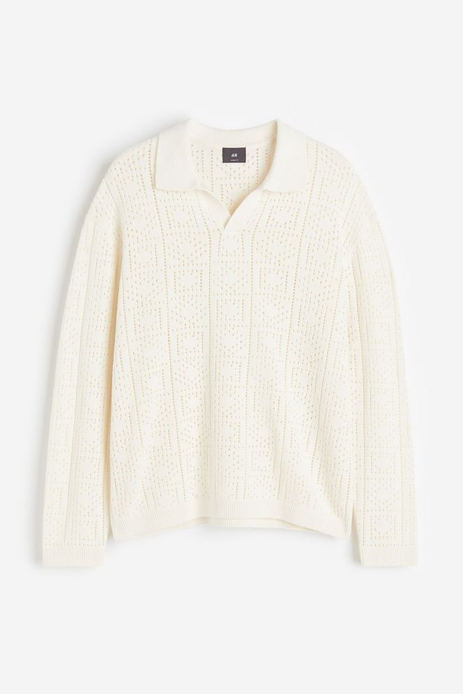 

Пуловер мужской H&M 1209090 белый XS, 1209090