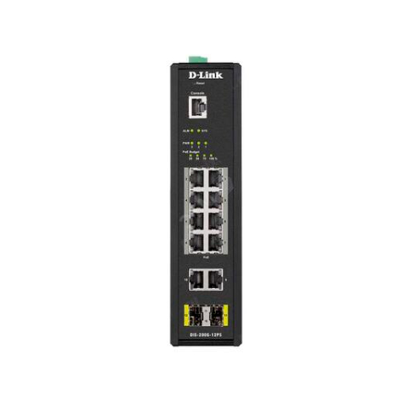 Коммутатор D-Link DIS-200G-12S/A1A Black