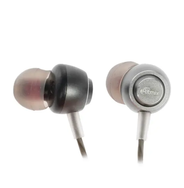 

Проводные наушники Ritmix Grey (RH-150M)