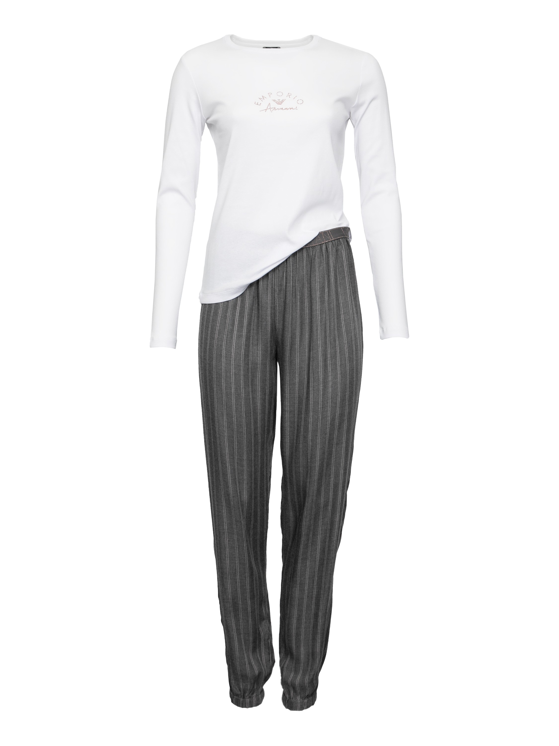 

Пижама женская EA Underwear 1643762F277 серая 46 RU, Серый, 1643762F277