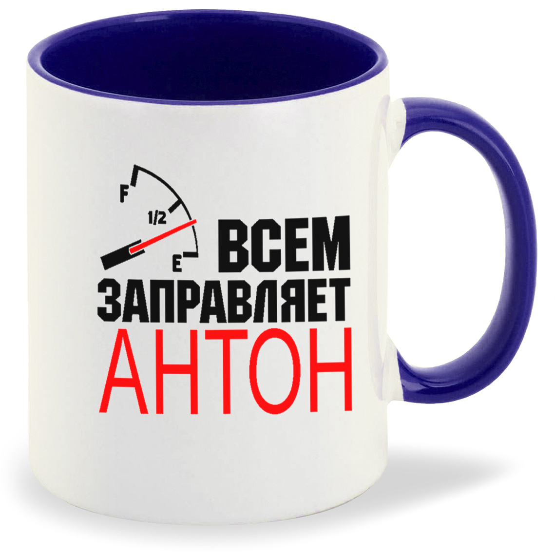 

Кружка CoolPodarok Всем заправляет Антон, Всем заправляет Антон