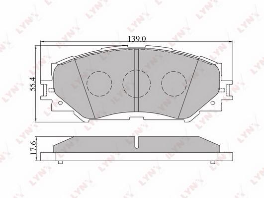 

Тормозные колодки LYNXauto дисковые bd7542