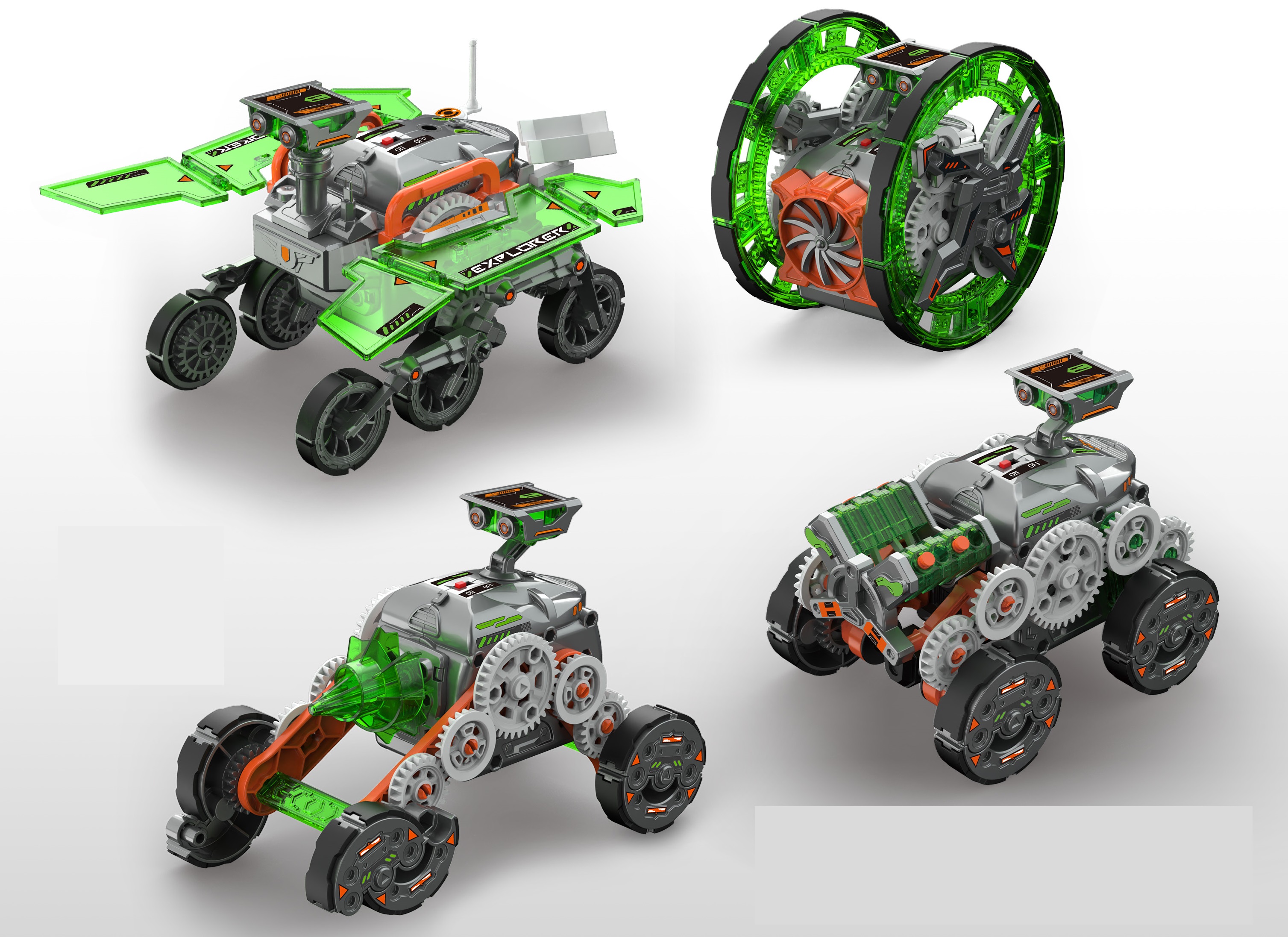

Конструктор HB TOYS Серия Космическое исследование 4 в 1, 176 дет, HB-SJ02