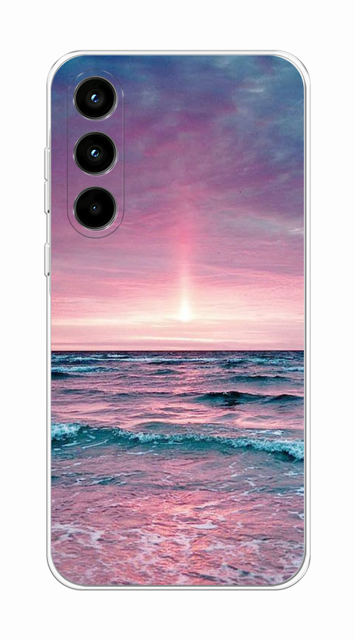 

Чехол на Samsung Galaxy A35 5G "Восход 3", Розовый;голубой, 2109350-1