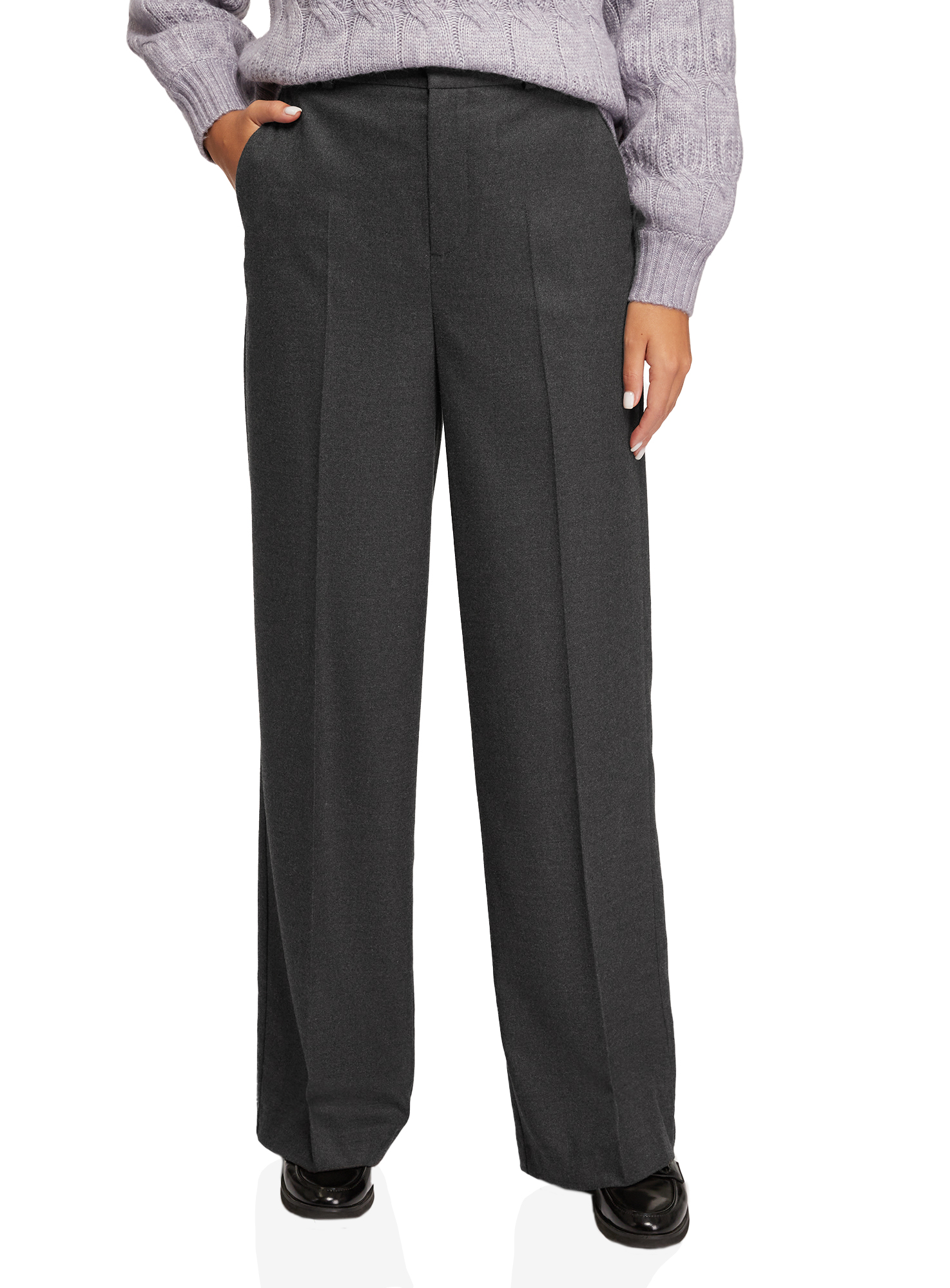 

Брюки женские oodji 11701051-2 серые 34/170, Серый, 11701051-2