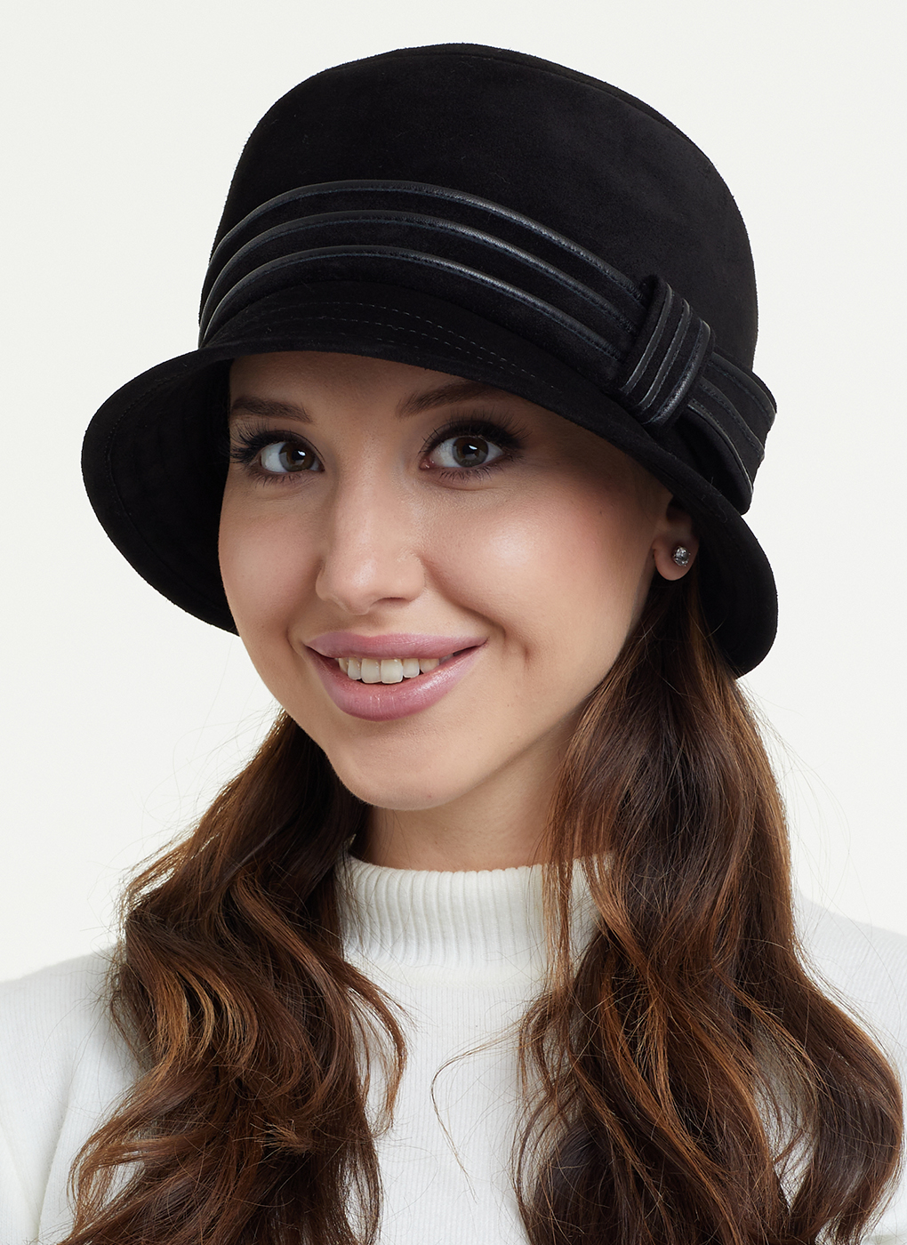 Шляпа женская Каляев 26193 черная, р. 58-59
