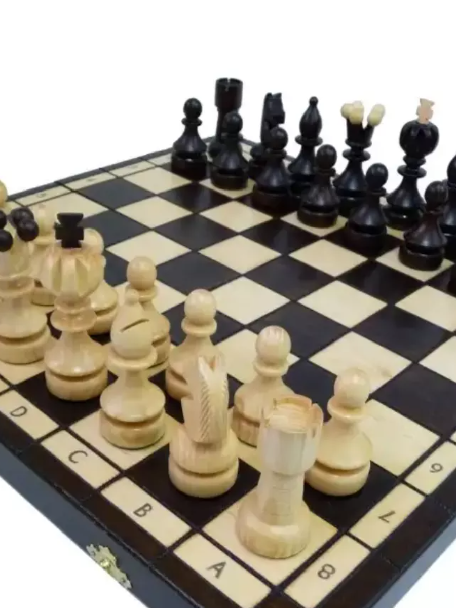 Шахматы резные Мадон 42 см коричневый