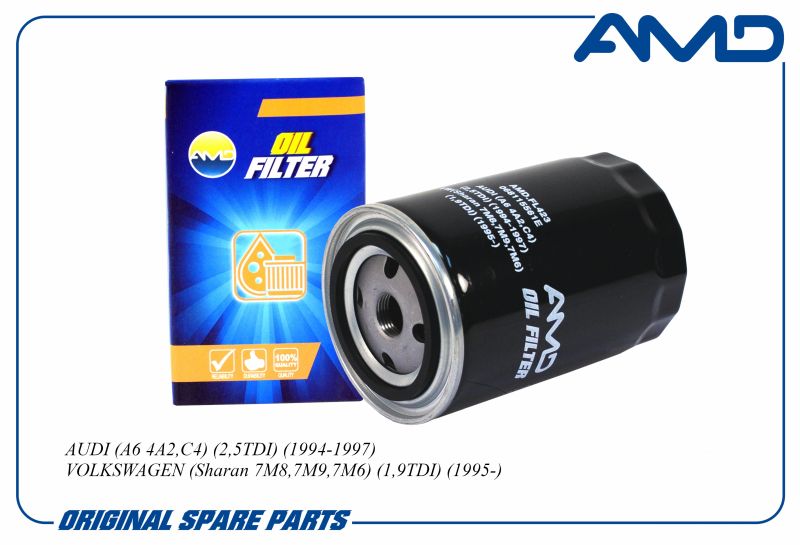 

Фильтр масл. 068115561E AMD.FL423 A6 2,5 94-97 VW Sharan 1,9TDI 1995-