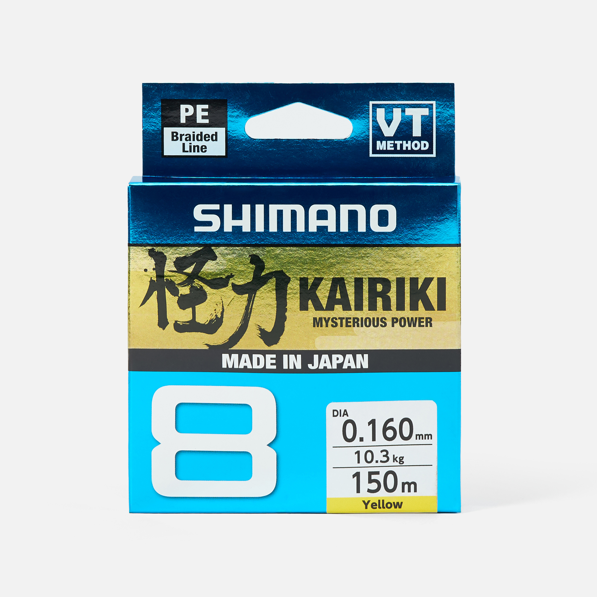 Леска Shimano Kairiki 8, 150м, желтый