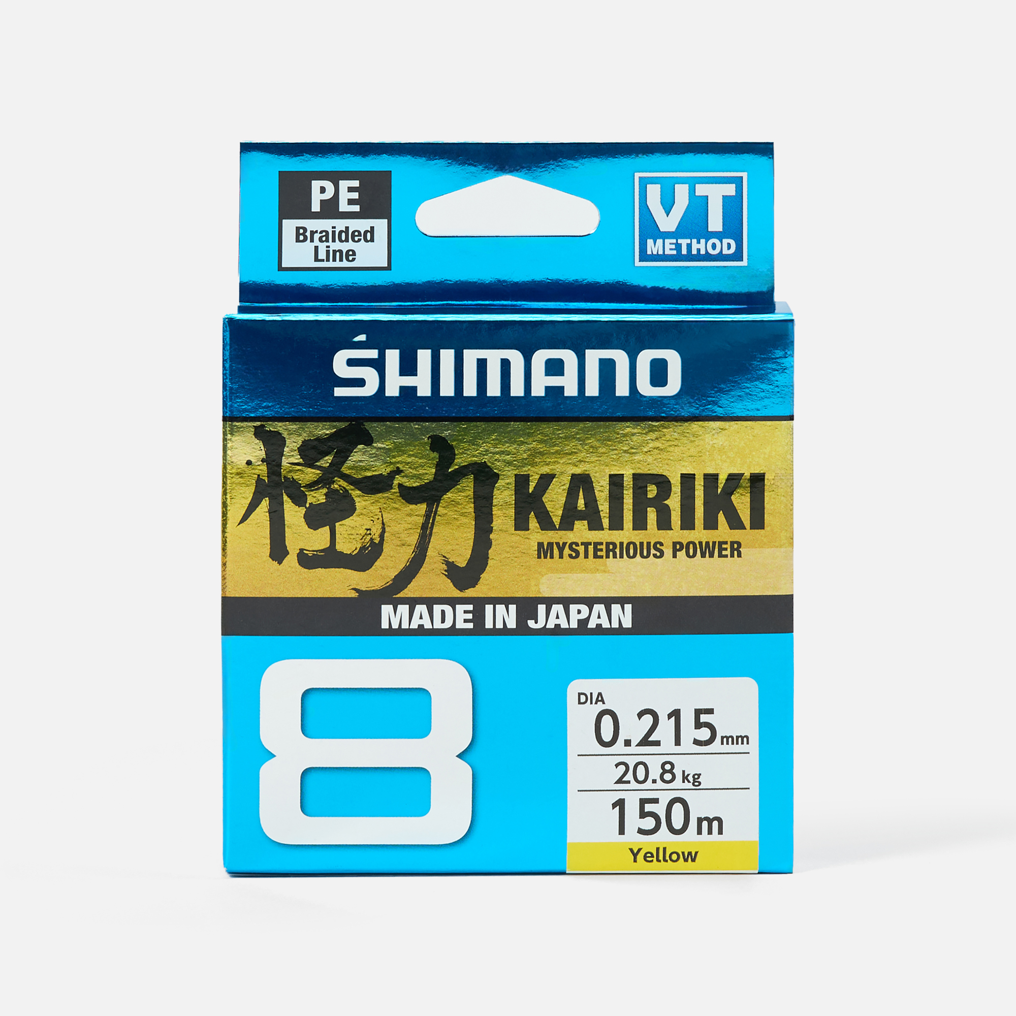 Леска Shimano Kairiki 8, 150м, желтый