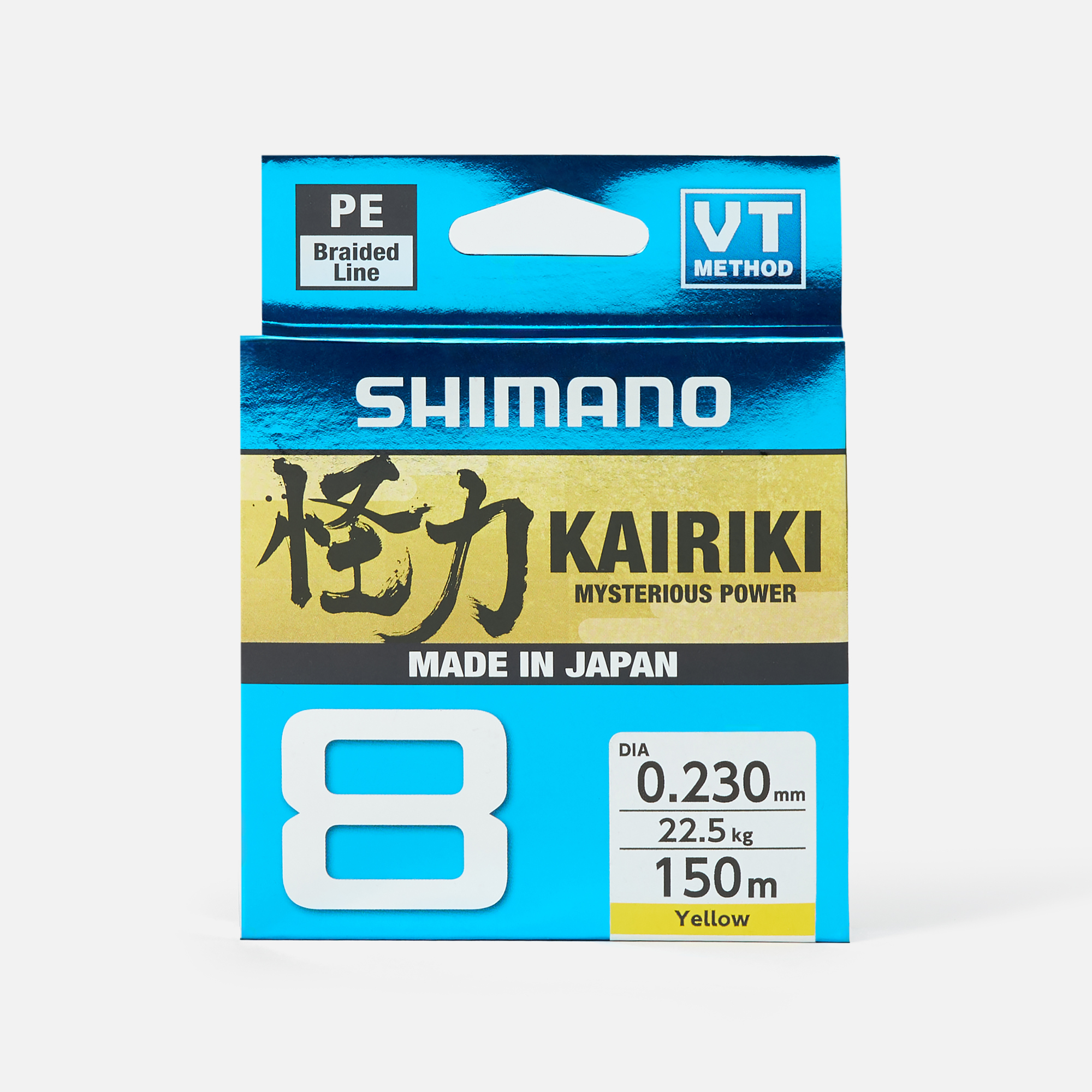 Леска Shimano Kairiki 8, 150м, желтый