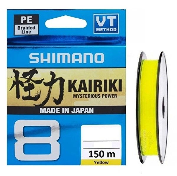 Леска Shimano Kairiki 8, 150м, желтый